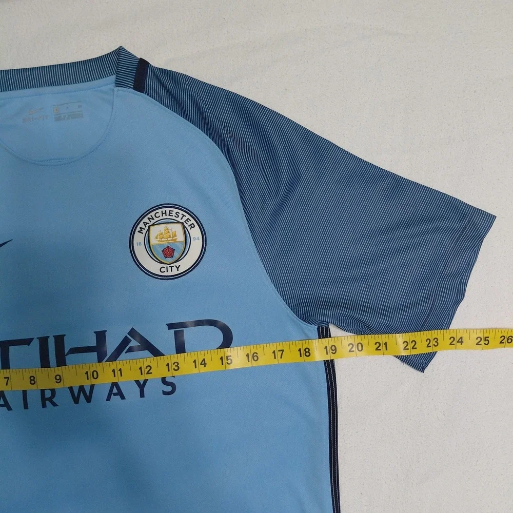 Manchester City Nike Shirt 2016-2017 Football Soccer Jersey Size Small Dri Fit